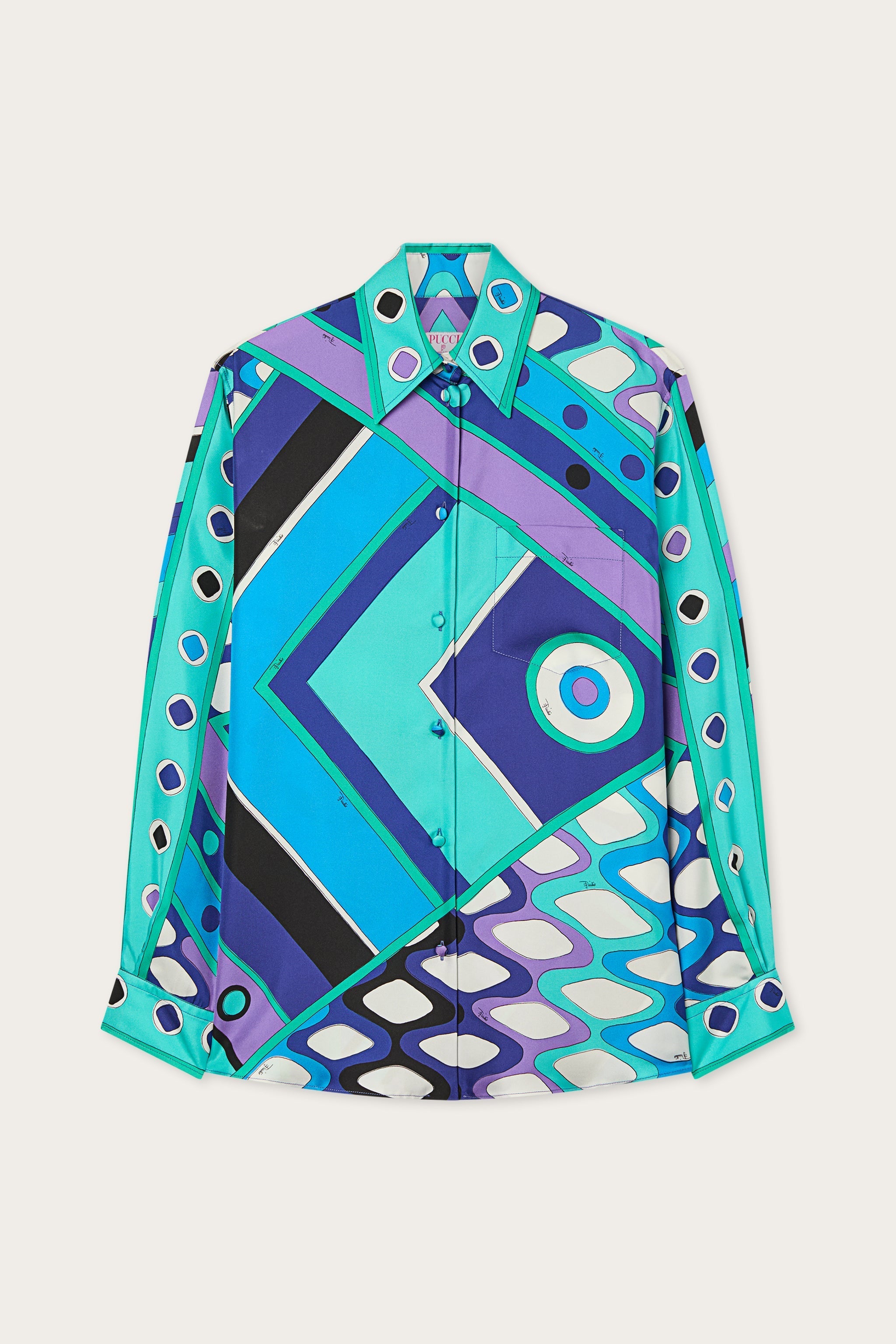 Vivara Print Silk Shirt
 WOMAN Pucci