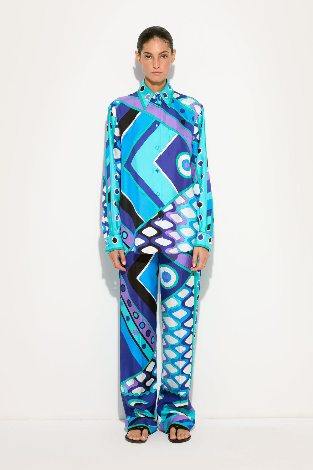 Vivara Print Silk Shirt
 WOMAN Pucci