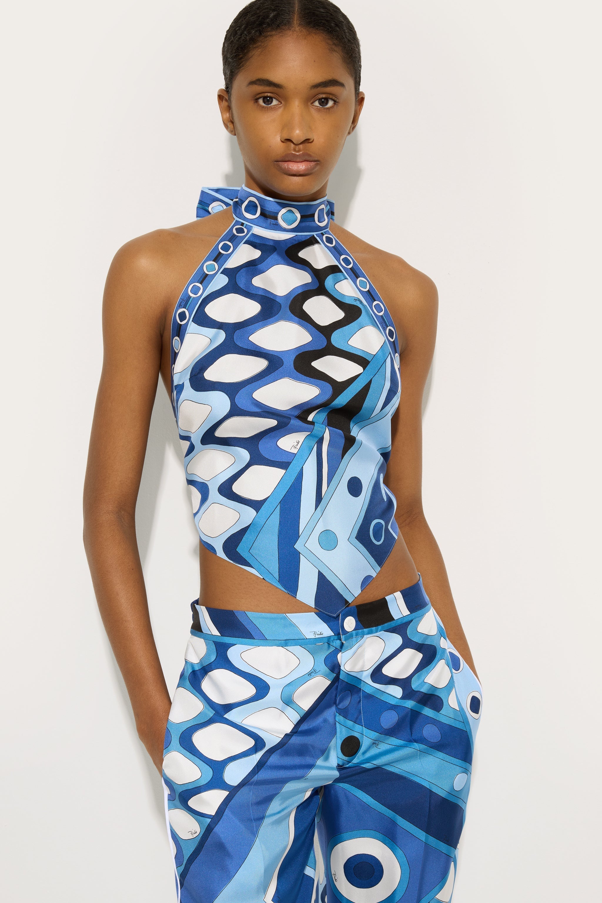 Vivara Print Sleeveless Top
 WOMAN Pucci