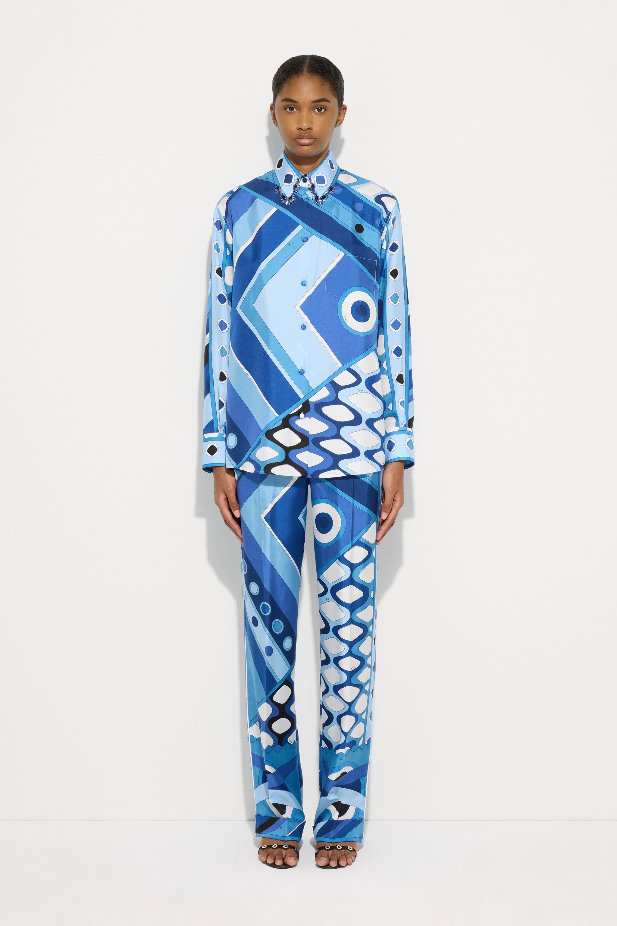 Vivara Print Shirt with Embroidery
 WOMAN Pucci
