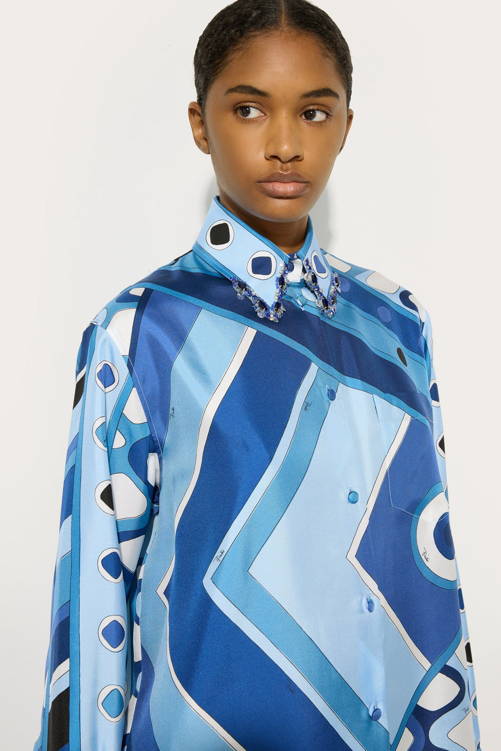 Vivara Print Shirt with Embroidery
 WOMAN Pucci