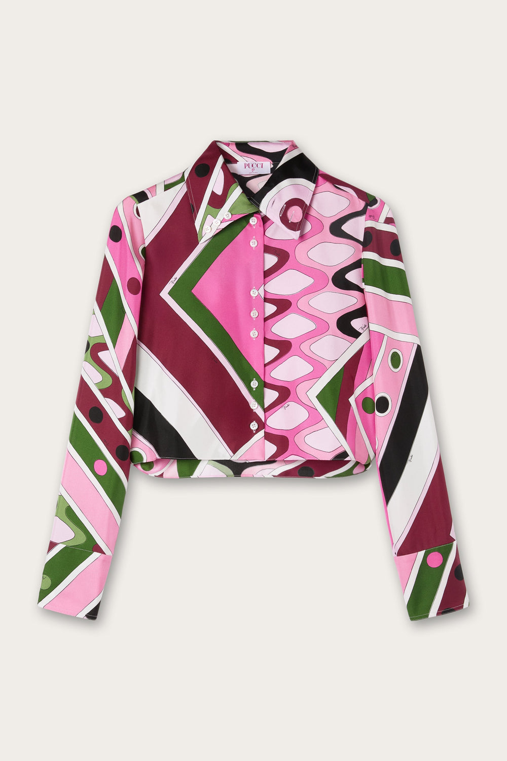 Vivara Print Cropped Shirt
 WOMAN Pucci