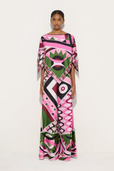 Vivara Print Cape Blouse
 WOMAN Pucci