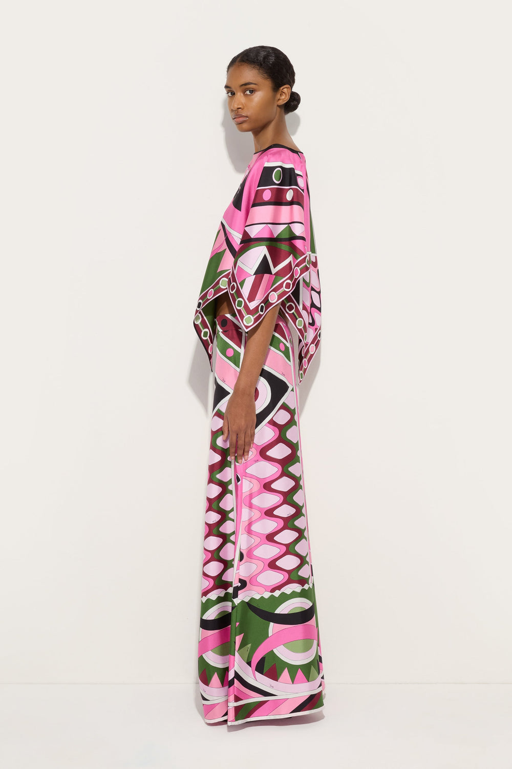 Vivara Print Cape Blouse
 WOMAN Pucci