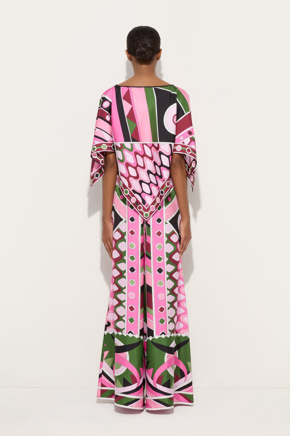Vivara Print Cape Blouse
 WOMAN Pucci