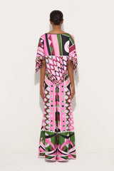 Vivara Print Cape Blouse
 WOMAN Pucci