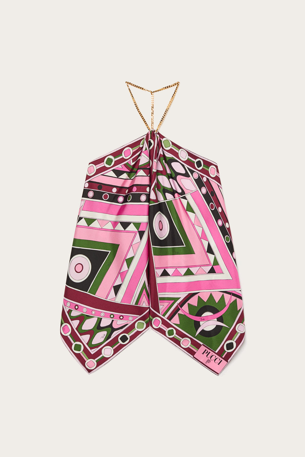 Vivara Print Sleeveless Silk Top
 WOMAN Pucci
