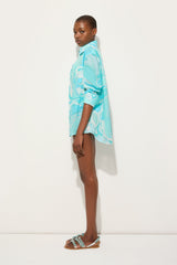 Orchidee Print Cotton Shirt
 WOMAN Pucci