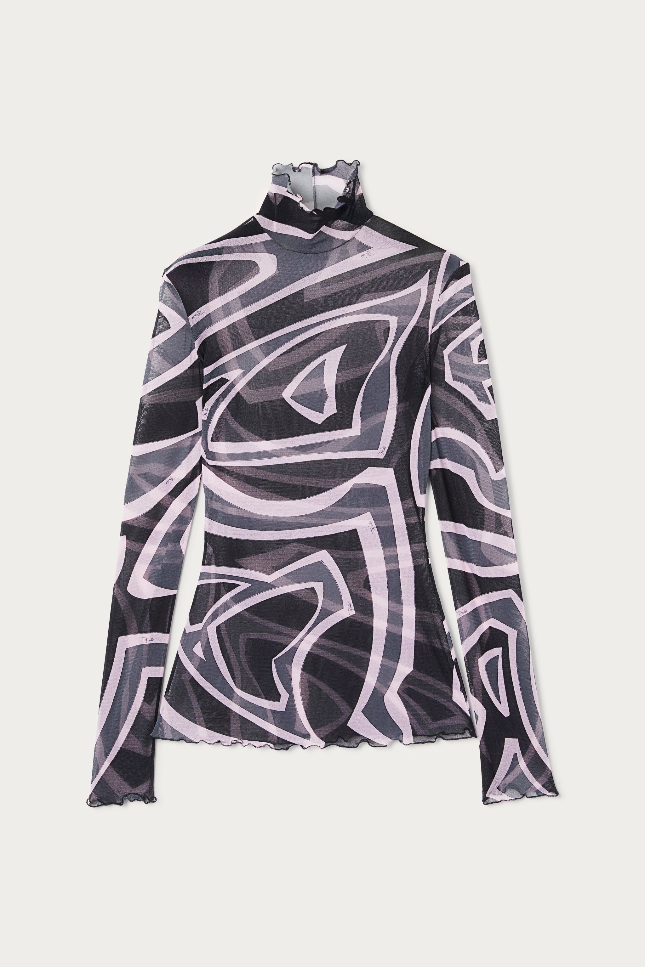 Labirinto Print Tulle Top
 WOMAN Pucci