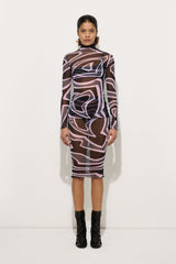 Labirinto Print Tulle Top
 WOMAN Pucci
