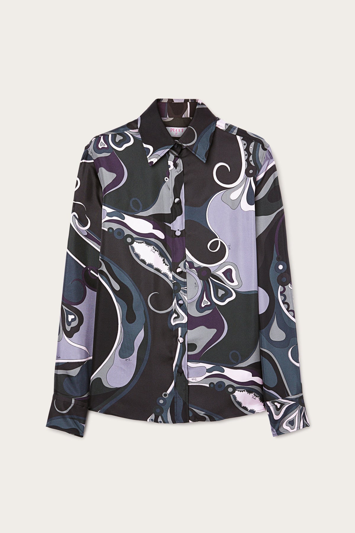 Orchidee Print Silk Twill Shirt
 WOMAN Pucci