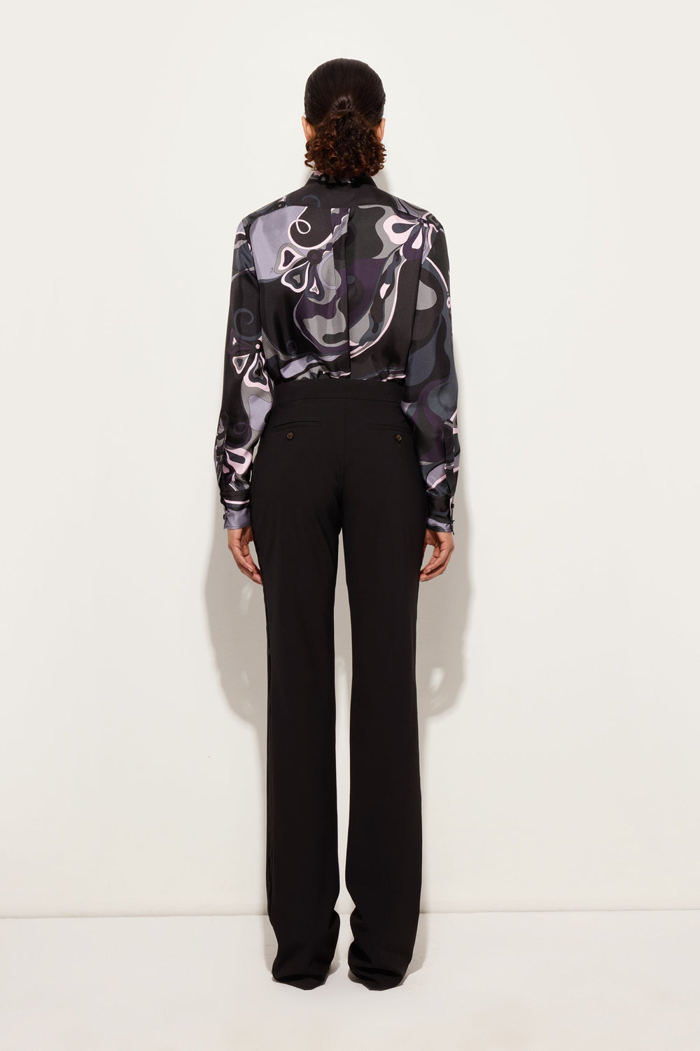 Orchidee Print Silk Twill Shirt
 WOMAN Pucci