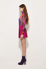 Orchidee Print Tulle Top
 WOMAN Pucci