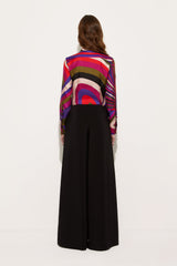Iride Print Silk Twill Shirt
 WOMAN Pucci