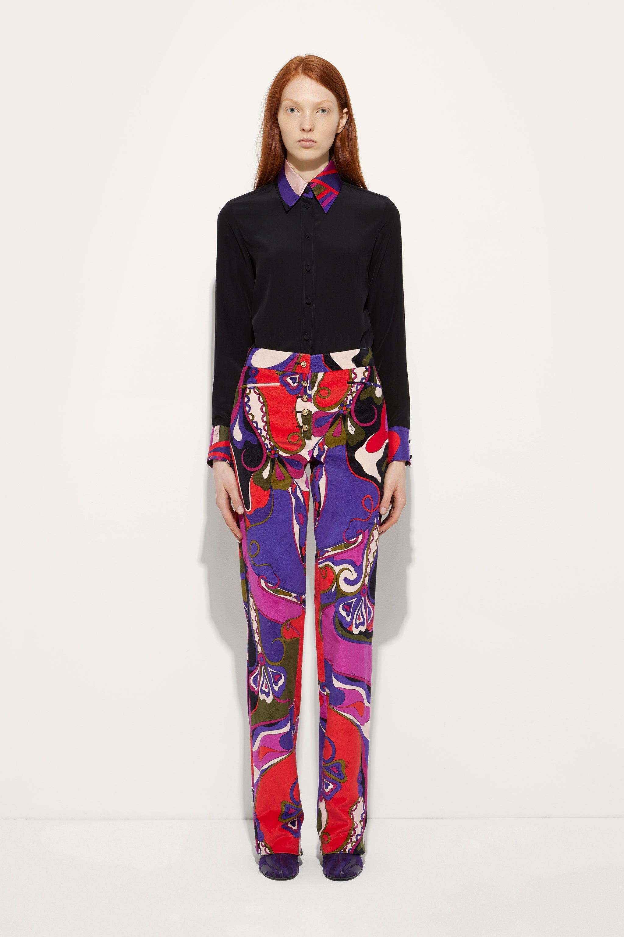 Crêpe de Chine Shirt with Printed Details
 WOMAN Pucci