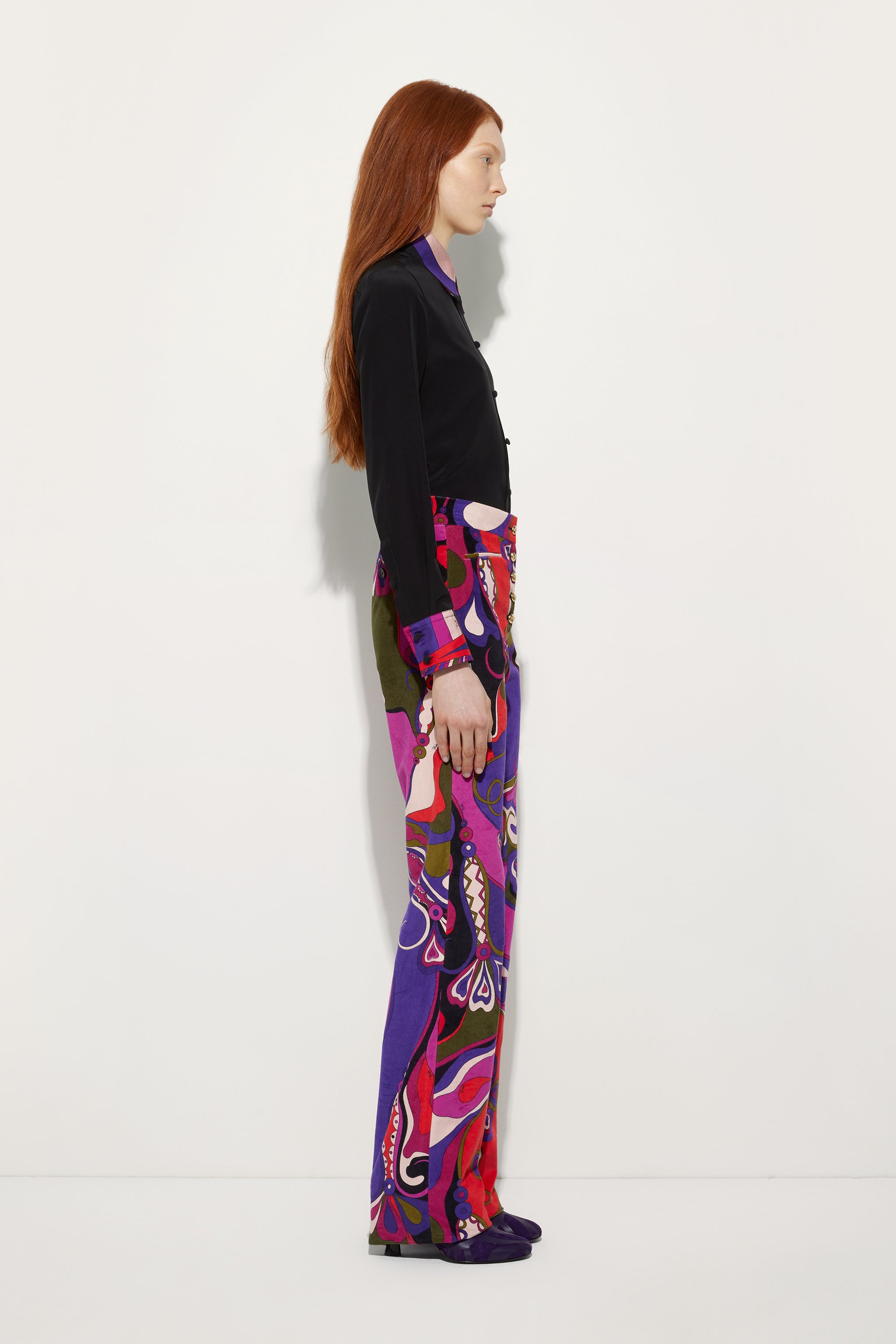 Crêpe de Chine Shirt with Printed Details
 WOMAN Pucci