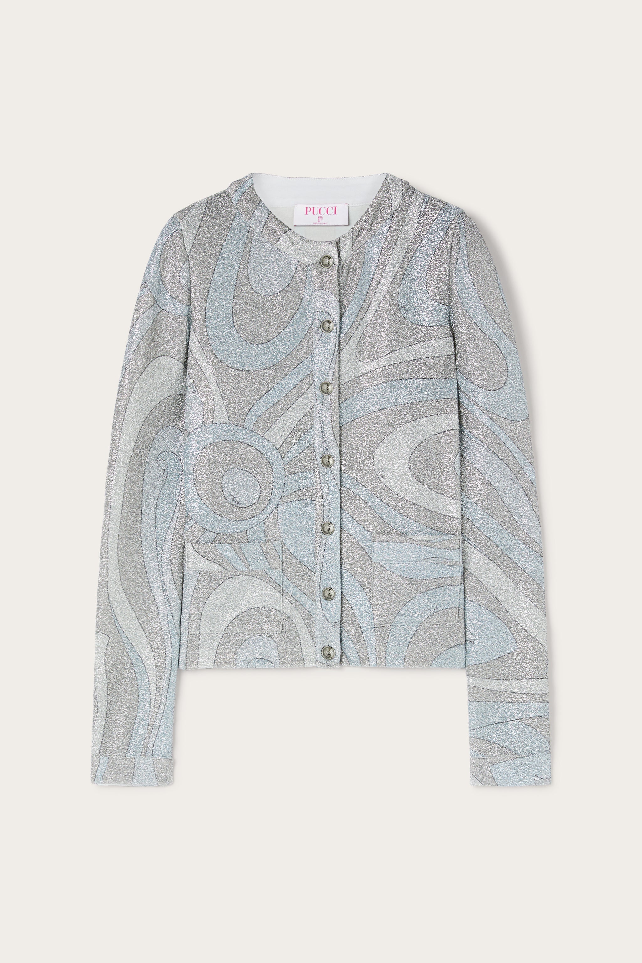 Marmo Jersey Lamé Cardigan
 WOMAN Pucci
