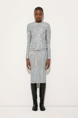 Marmo Jersey Lamé Cardigan
 WOMAN Pucci