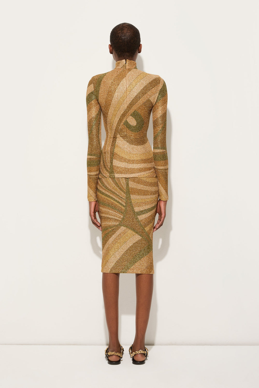 Iride Print Lamé Jersey Top
 WOMAN Pucci