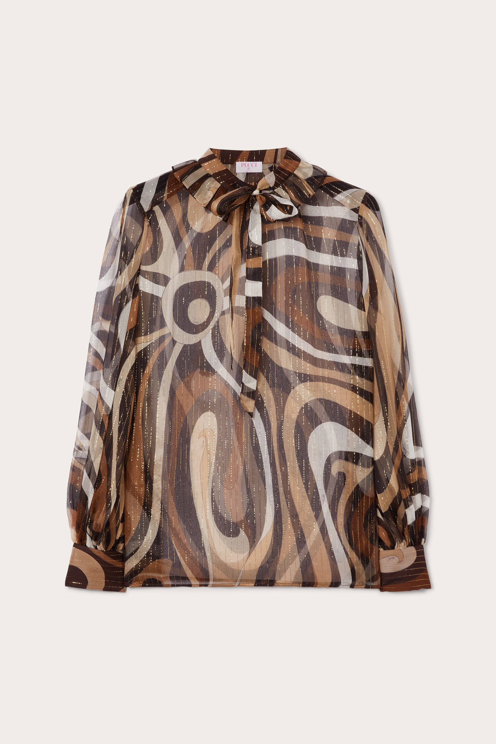 Marmo Print Creponne Blouse
 WOMAN Pucci