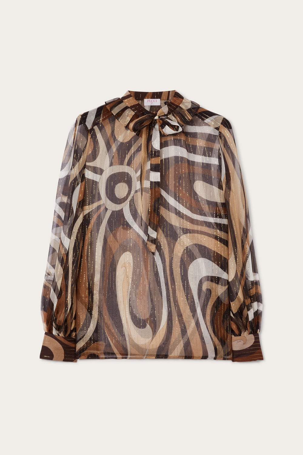 Marmo Print Creponne Blouse
 WOMAN Pucci