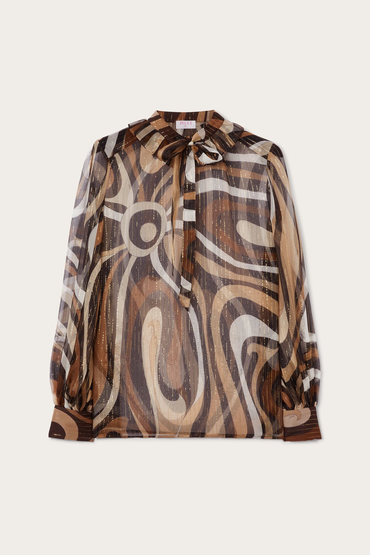 Marmo Print Creponne Blouse
 WOMAN Pucci