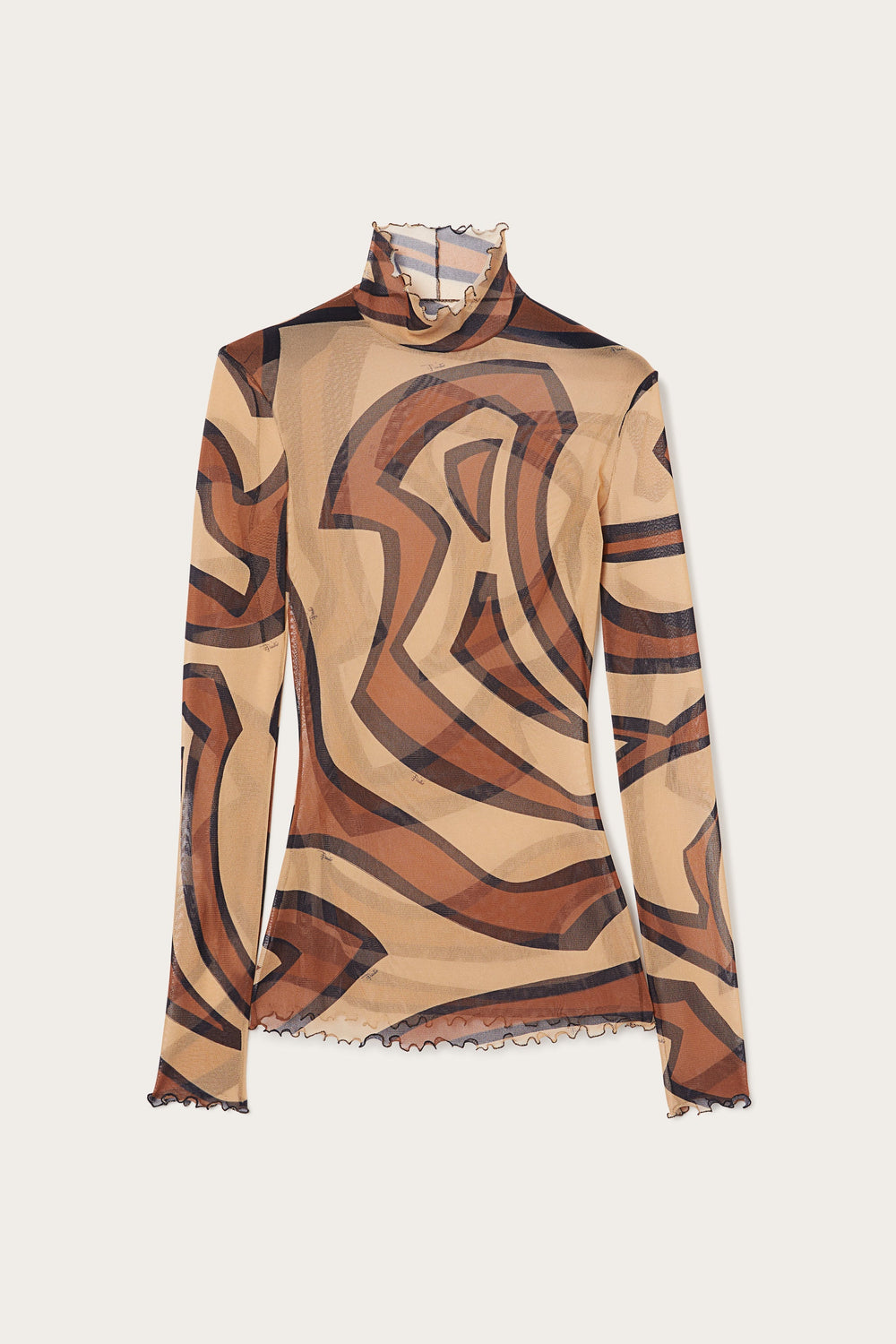 Labirinto Print Tulle Top
 WOMAN Pucci