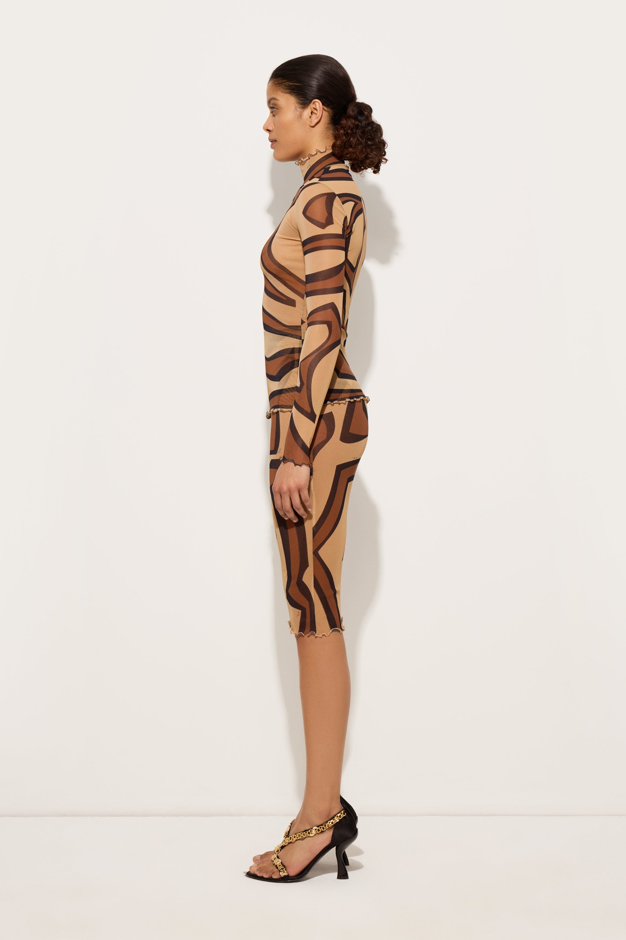 Labirinto Print Tulle Top
 WOMAN Pucci