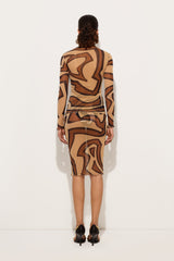 Labirinto Print Tulle Top
 WOMAN Pucci