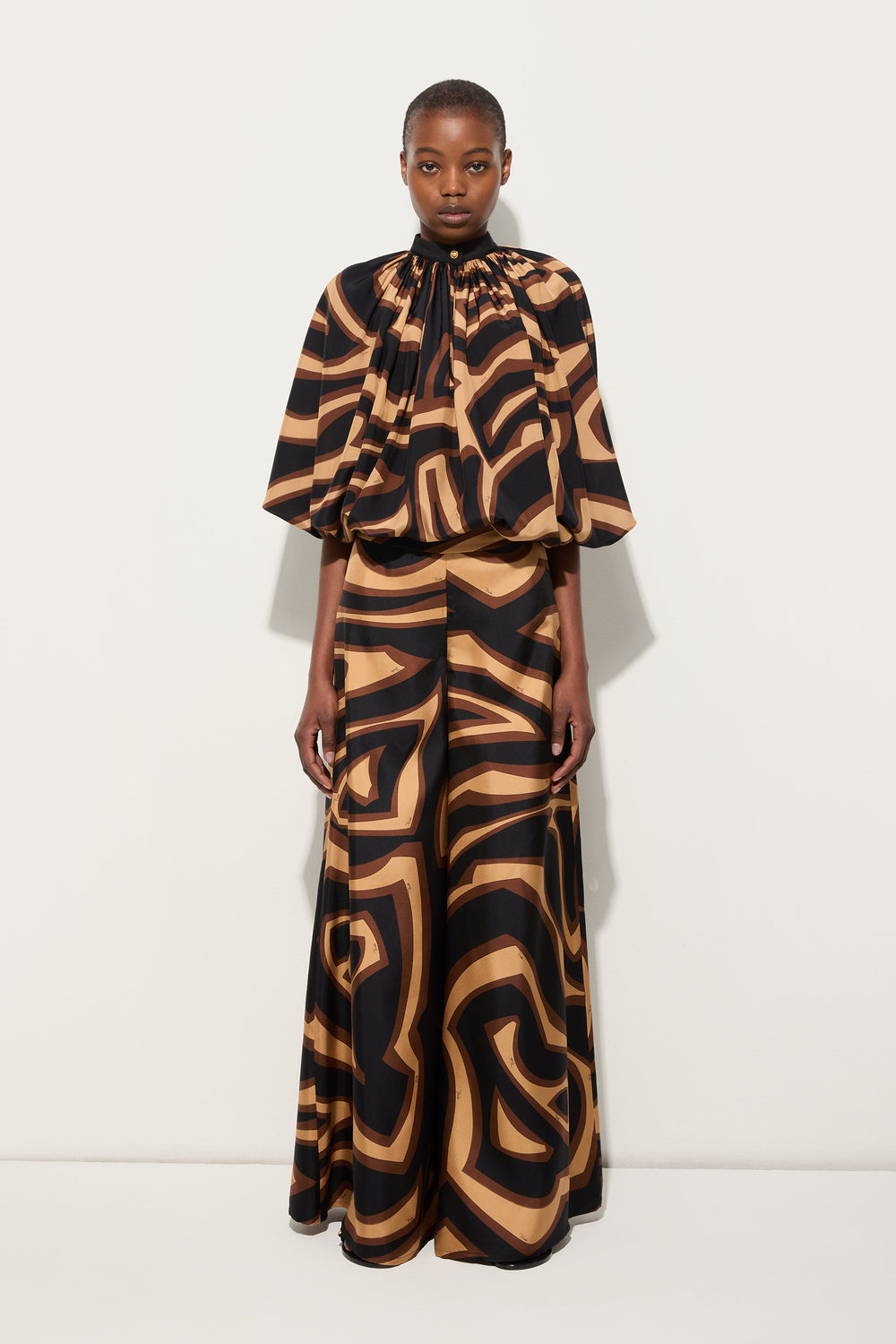 Labirinto Print Voluminous Blouse
 WOMAN Pucci