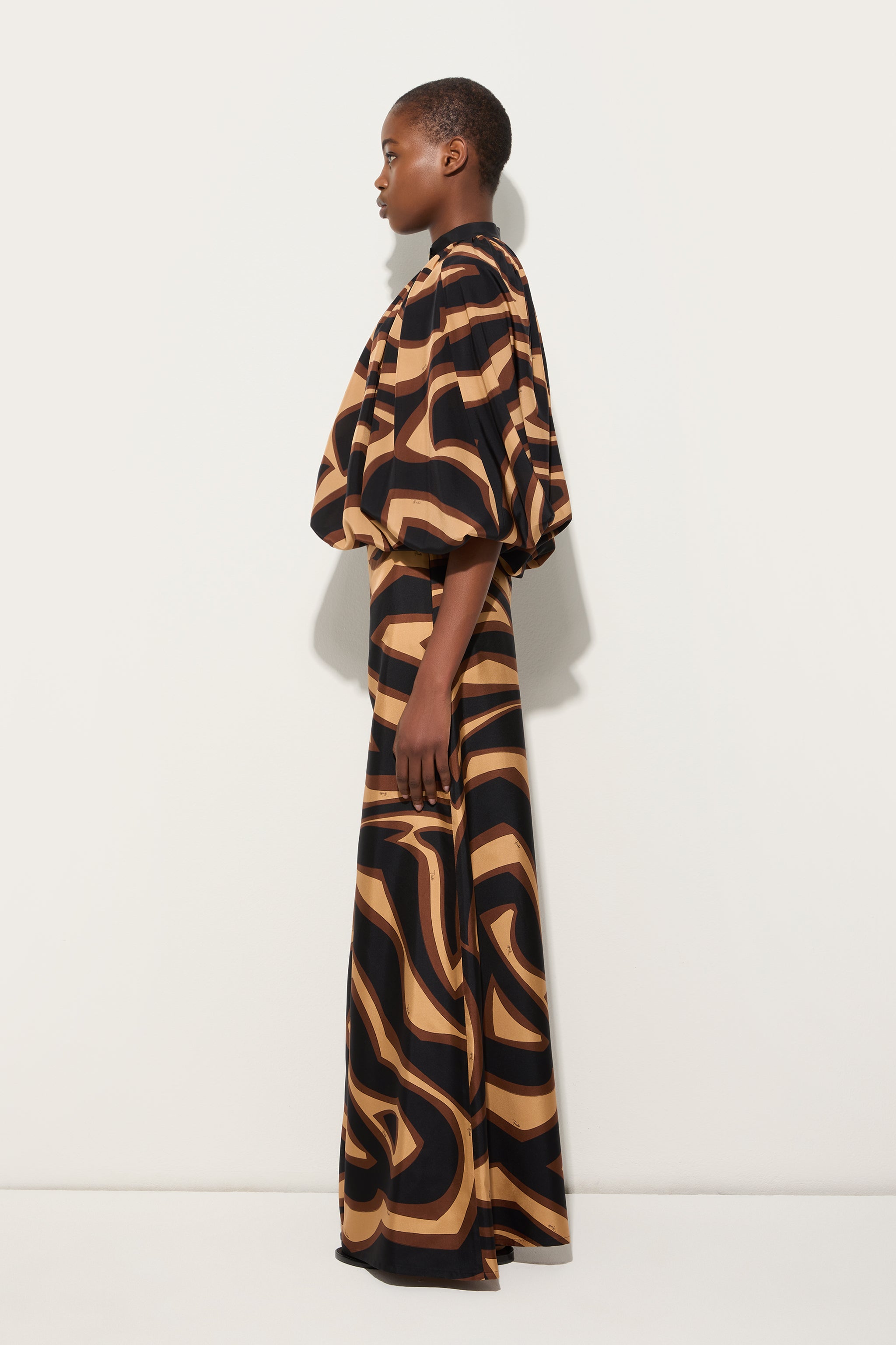 Labirinto Print Voluminous Blouse
 WOMAN Pucci