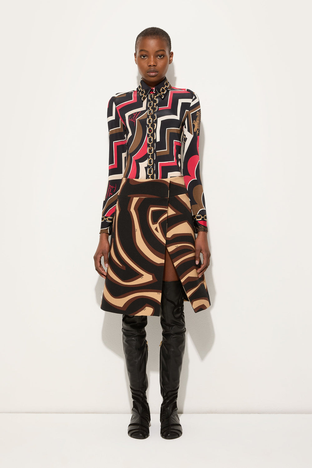 Istrice Print Jersey Shirt
 WOMAN Pucci