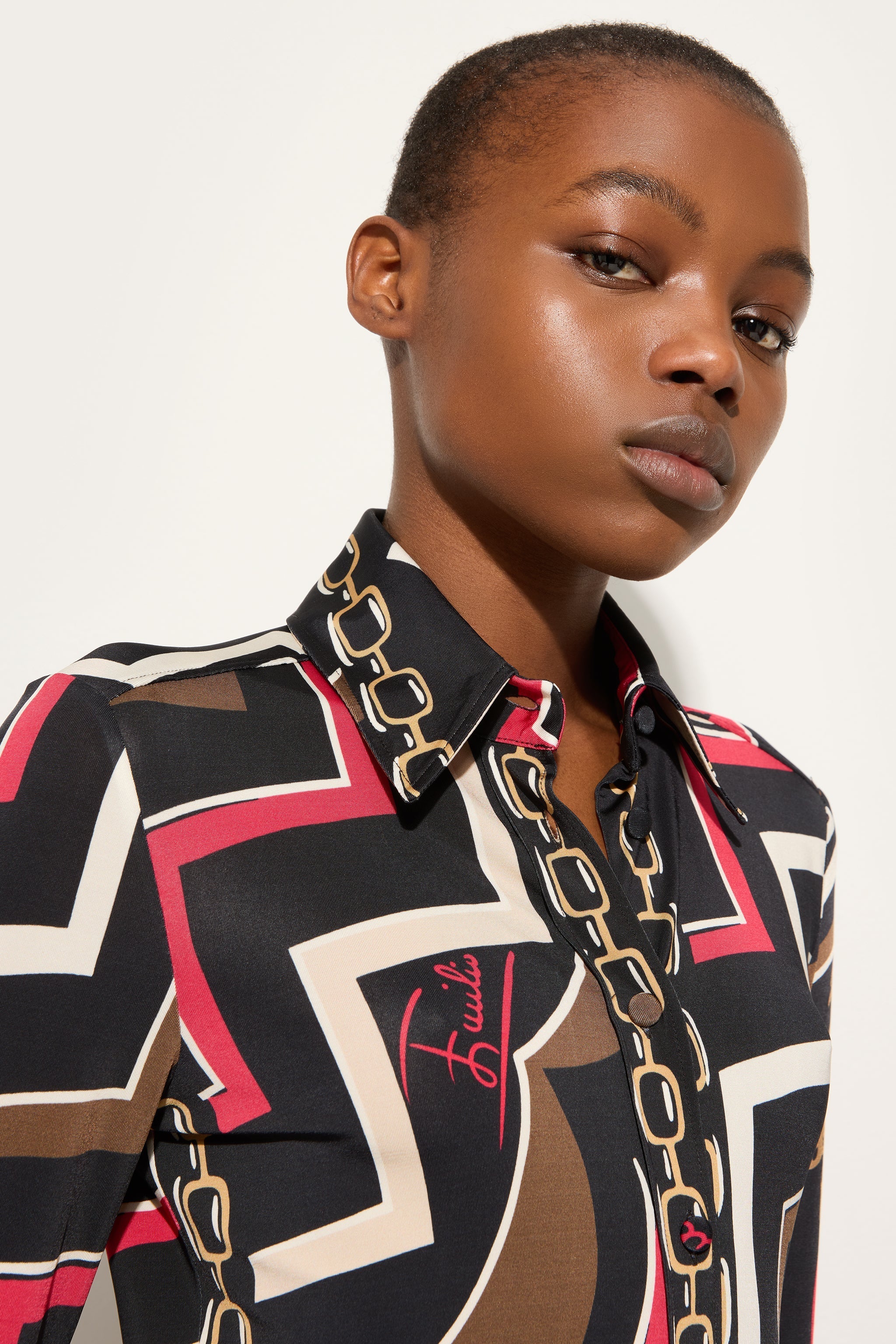 Istrice Print Jersey Shirt
 WOMAN Pucci