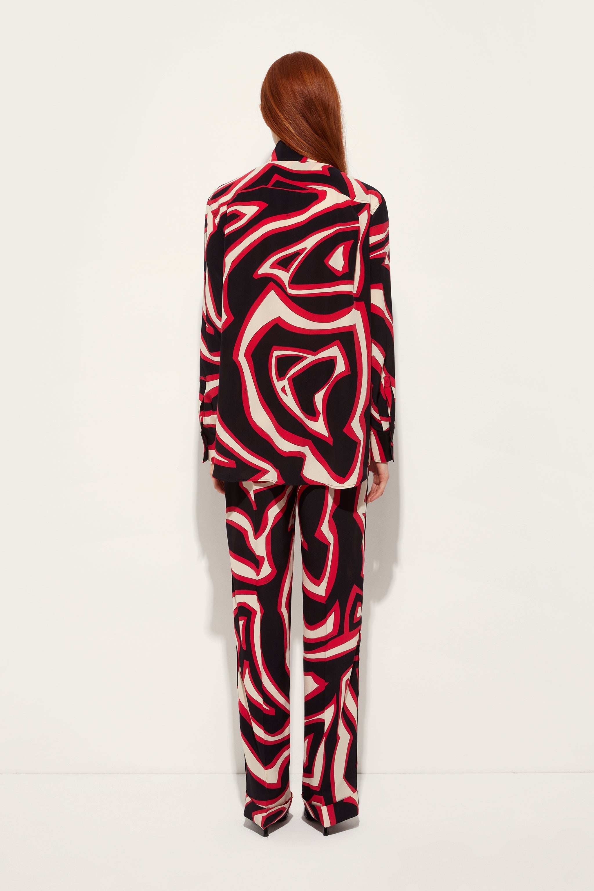Labirinto Print Silk Twill Shirt
 WOMAN Pucci