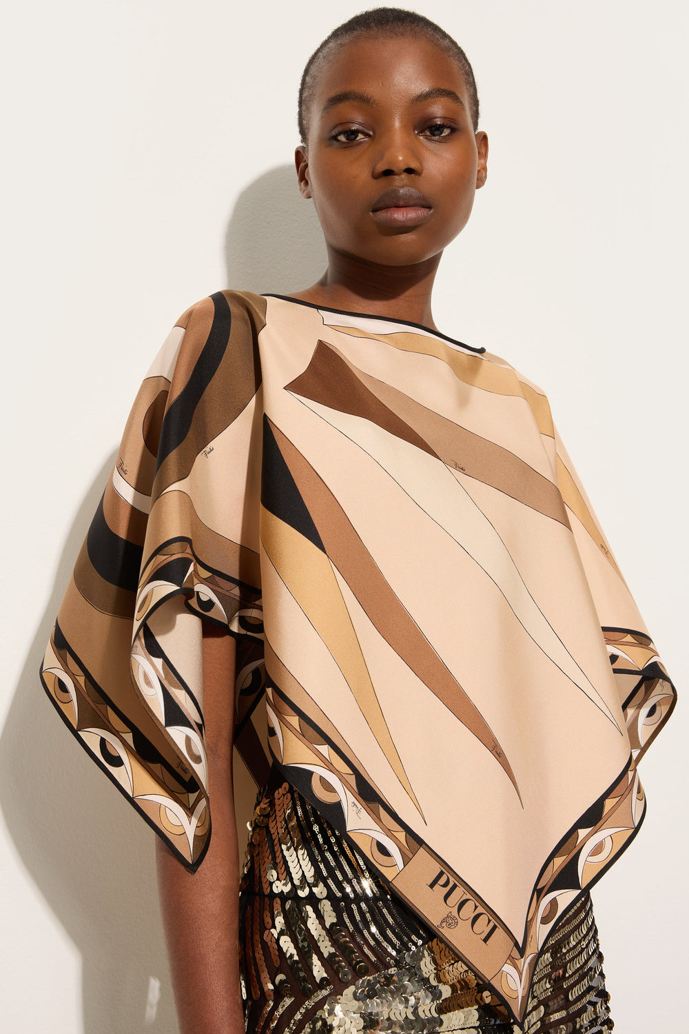 Hawaii Print Kaftan Top
 WOMAN Pucci