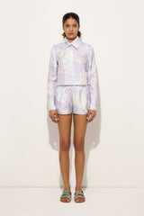 Orchidee Print Silk Twill Shirt
 WOMAN Pucci