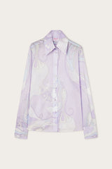 Orchidee Print Cotton Shirt
 WOMAN Pucci