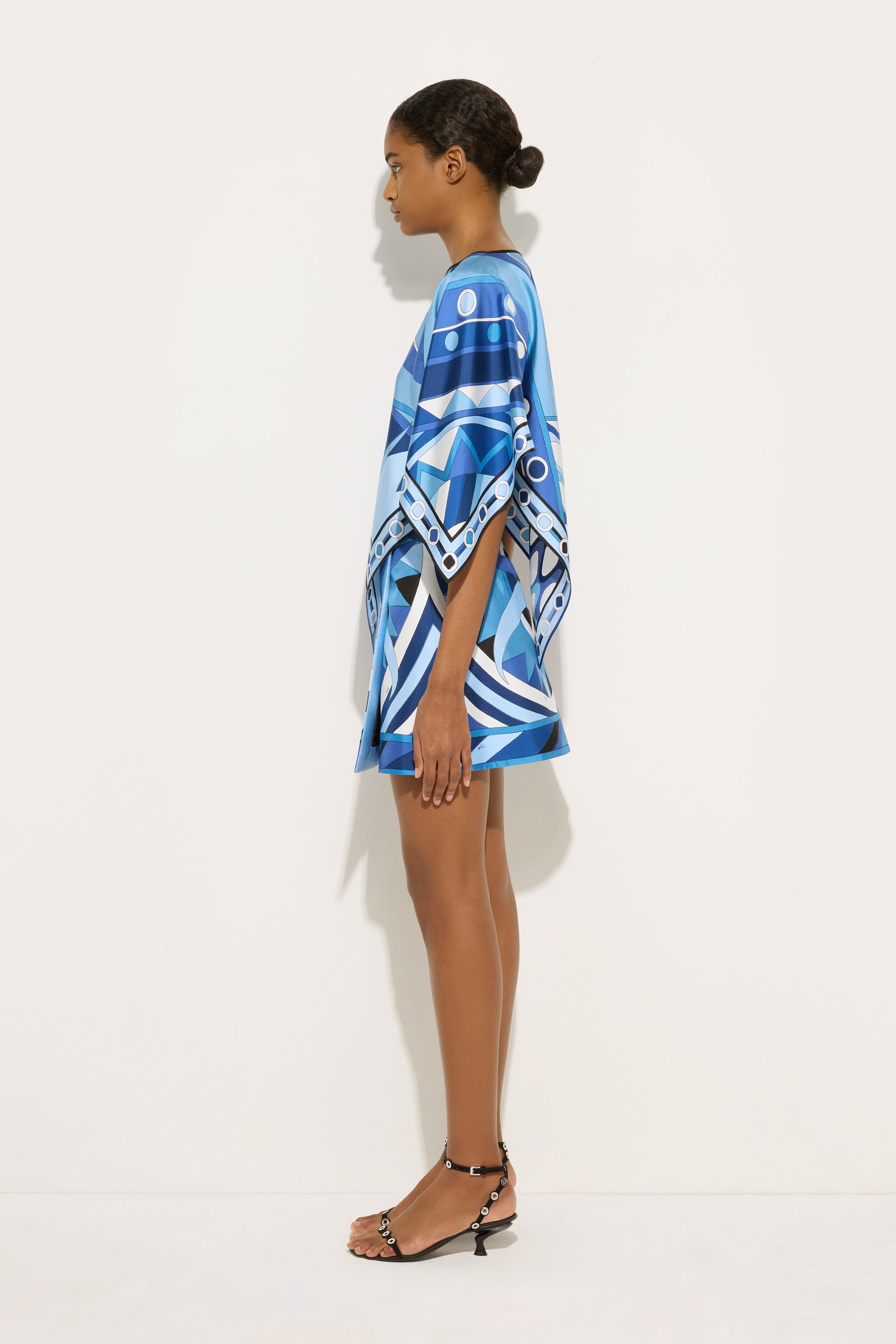 Vivara Print Cape Blouse
 WOMAN Pucci