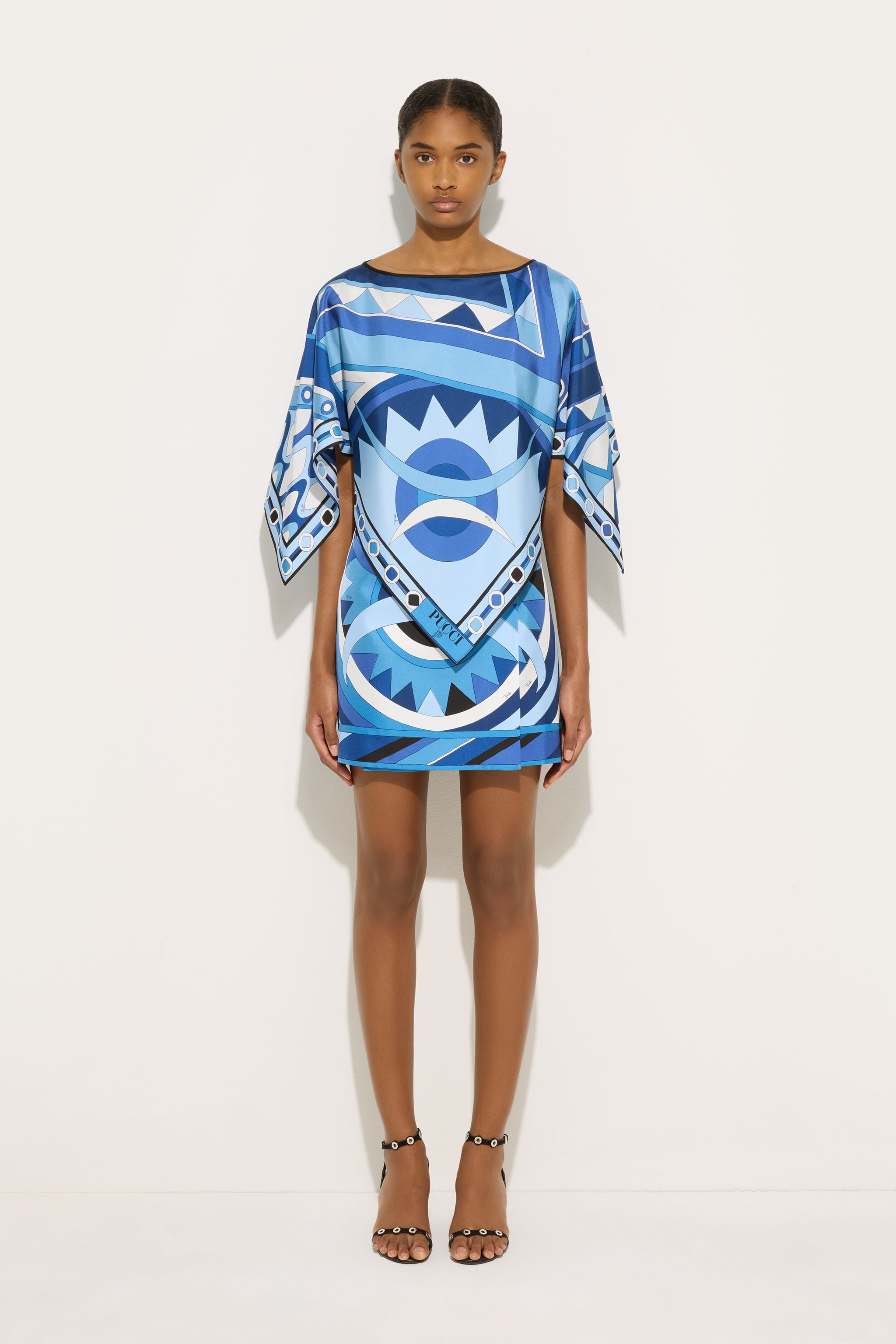 Vivara Print Cape Blouse
 WOMAN Pucci