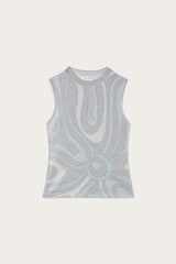 Marmo Print Lamé Jersey Top
 WOMAN Pucci