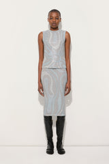 Marmo Print Lamé Jersey Top
 WOMAN Pucci