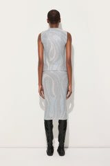 Marmo Print Lamé Jersey Top
 WOMAN Pucci