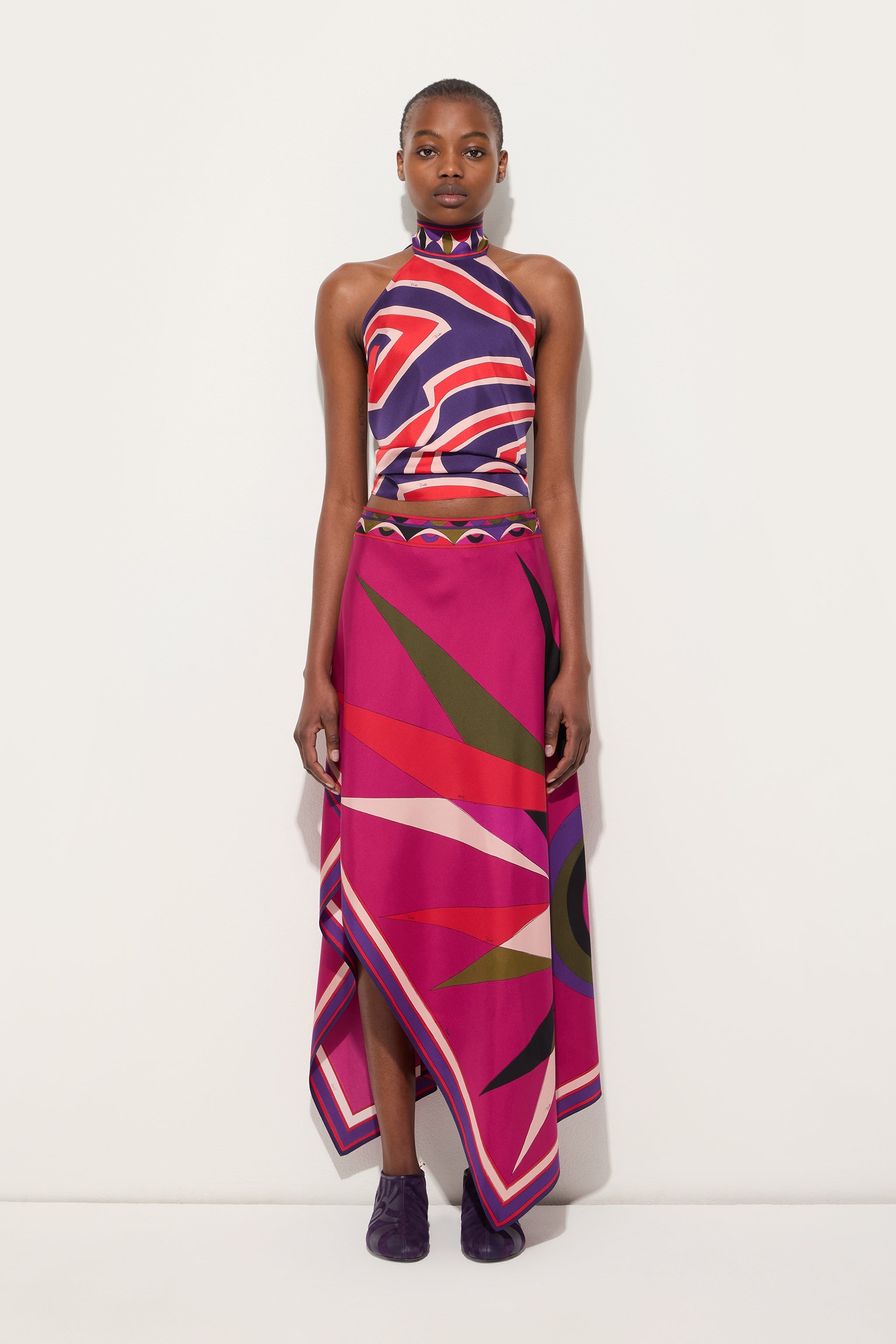 Labirinto Print Sleeveless Top
 WOMAN Pucci