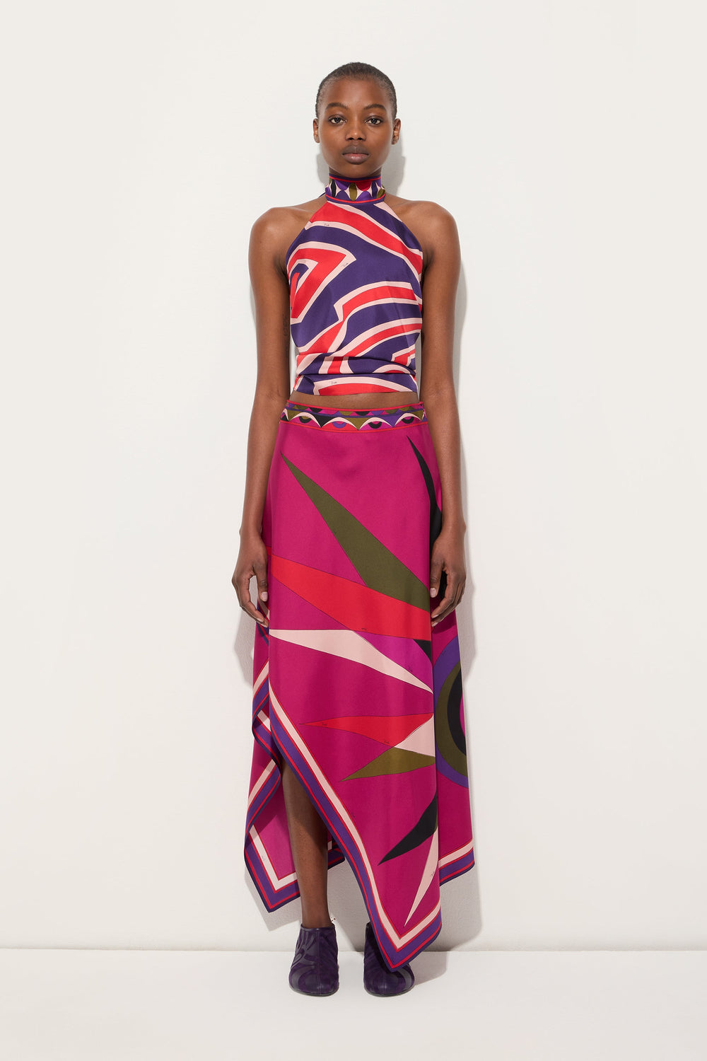 Labirinto Print Sleeveless Top
 WOMAN Pucci