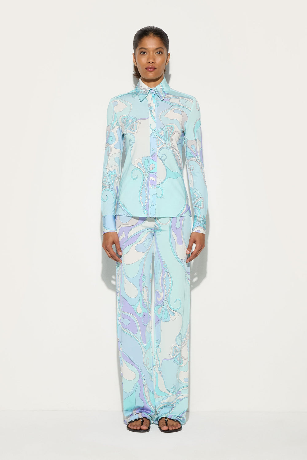 Orchidee Print Shirt
 WOMAN Pucci
