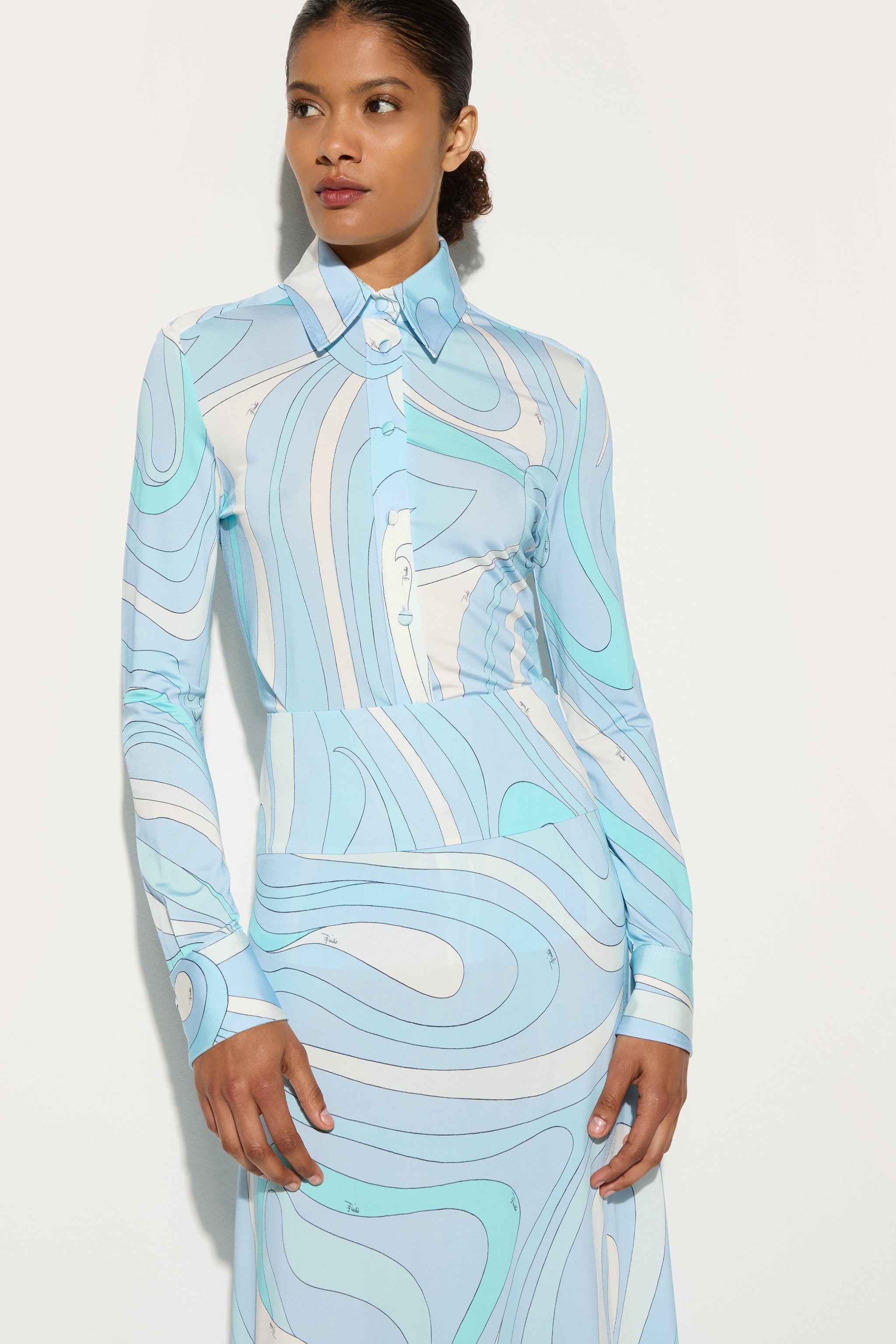 Marmo Print Shirt
 WOMAN Pucci