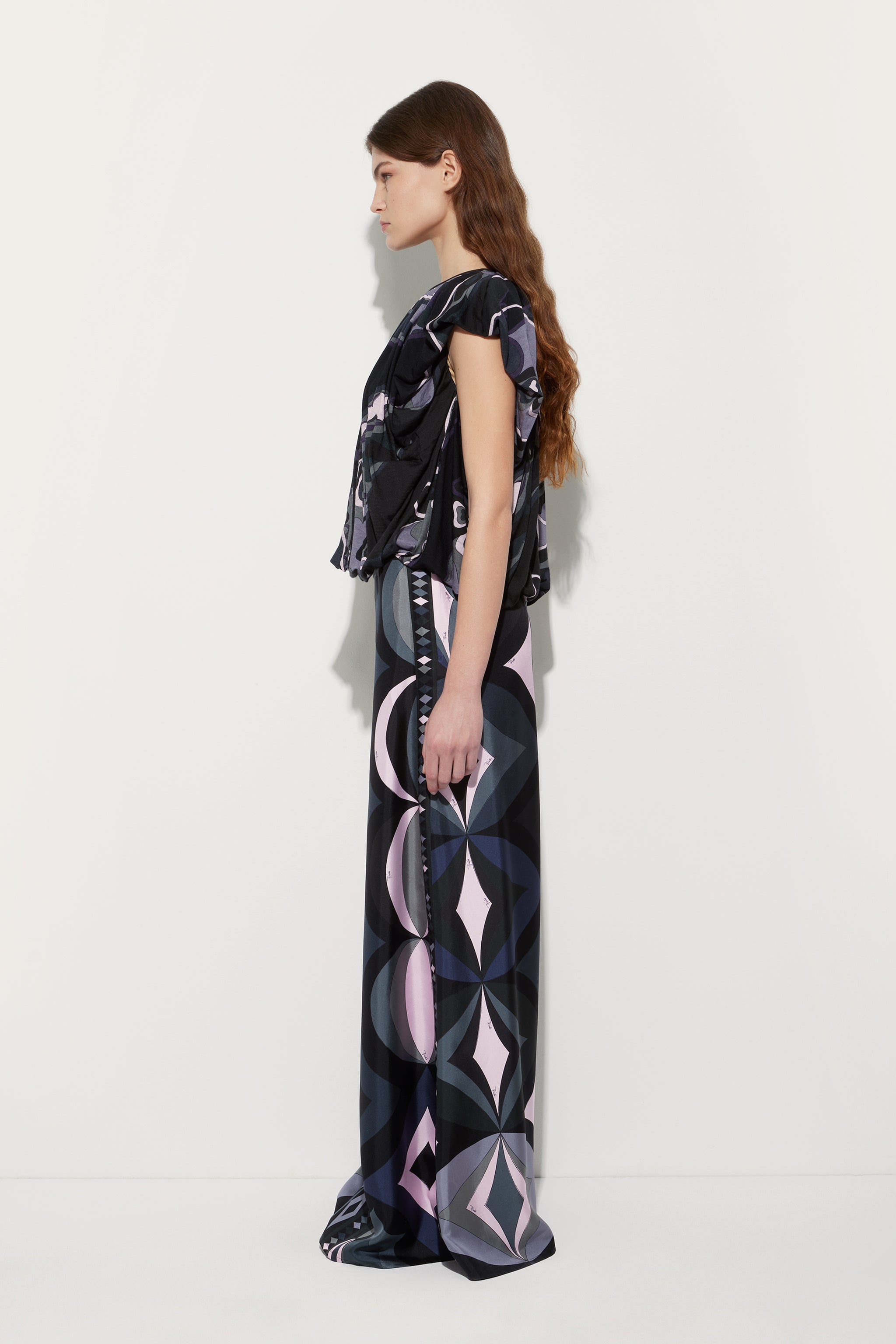 Collane Print Silk Palazzo Pants
 WOMAN Pucci