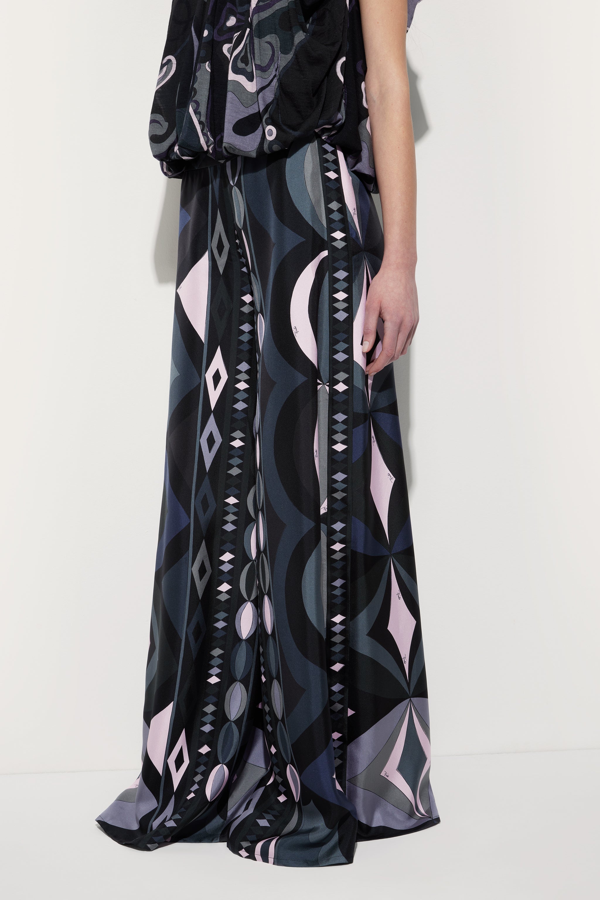 Collane Print Silk Palazzo Pants
 WOMAN Pucci