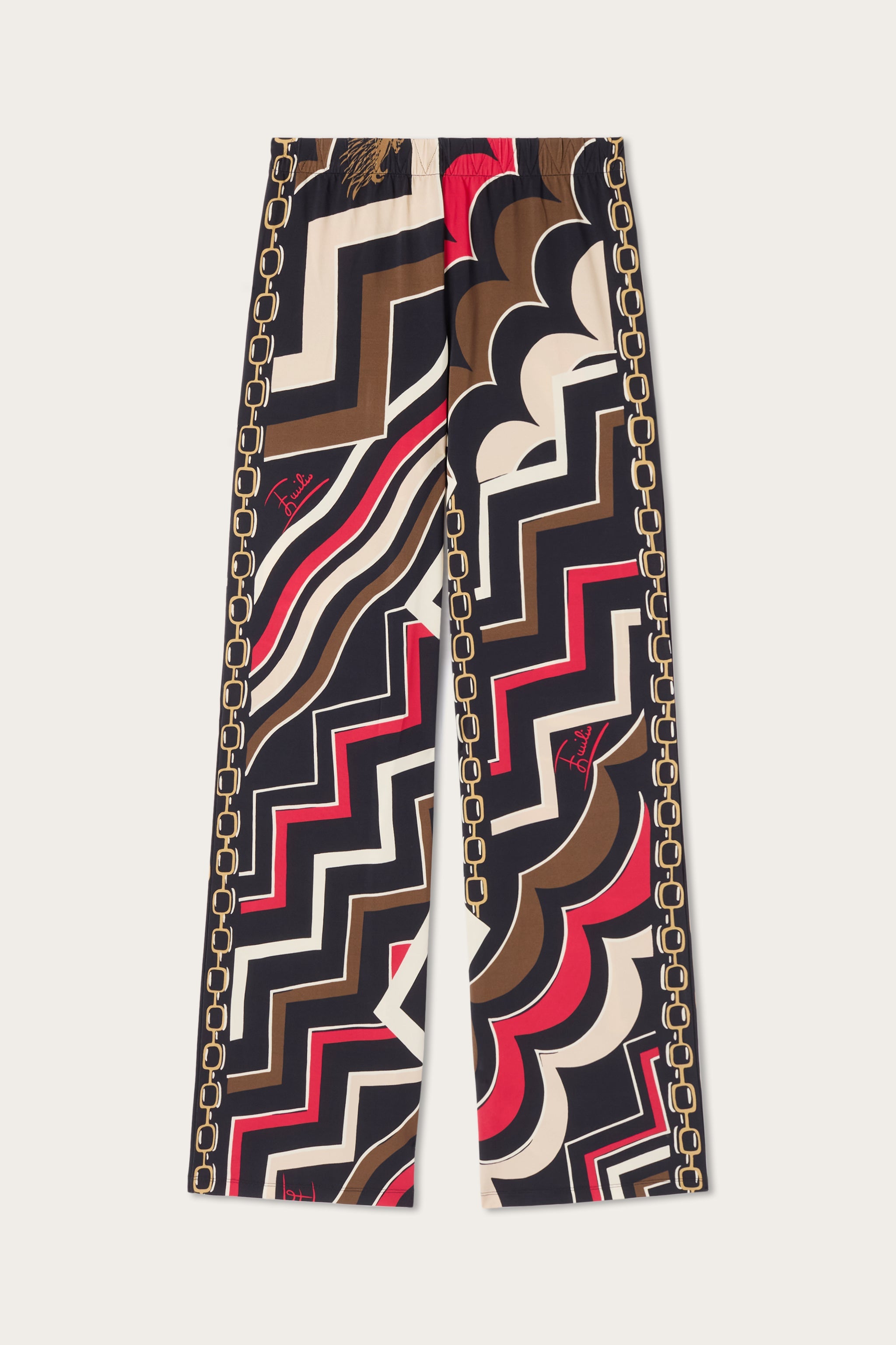 Istrice Print Straight-Leg Trousers
 WOMAN Pucci