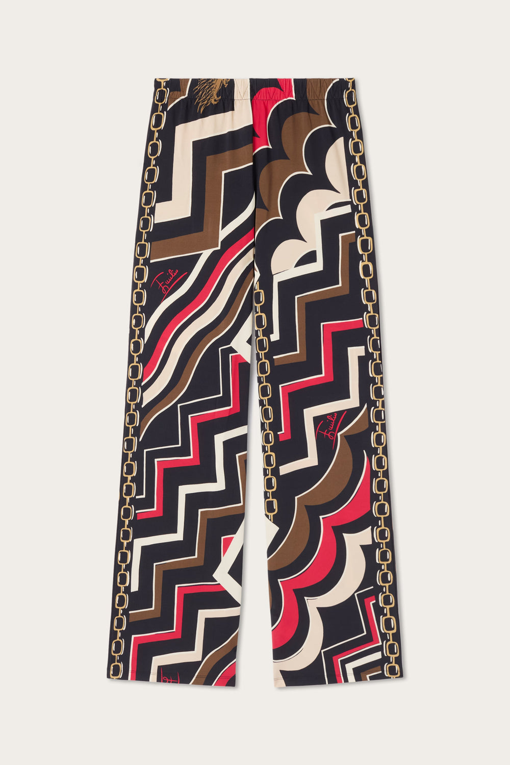 Istrice Print Straight-Leg Trousers
 WOMAN Pucci
